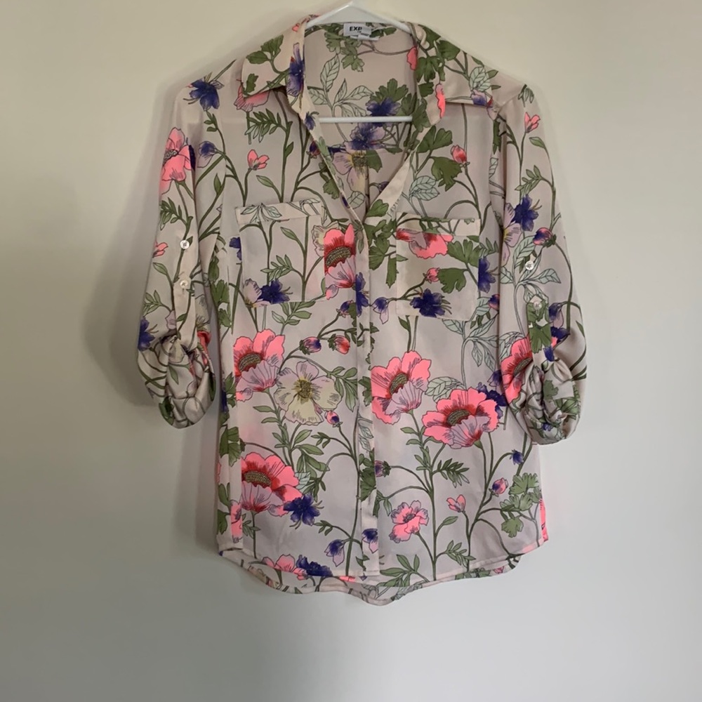 Floral Button up blouse